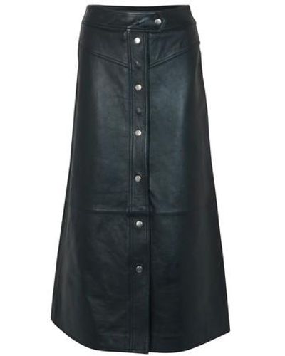 Stand Studio Gianna Leather Skirt - Black