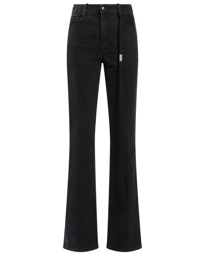 Ann Demeulemeester Ona 5-pockets Slim Fit Flared Trousers - Black