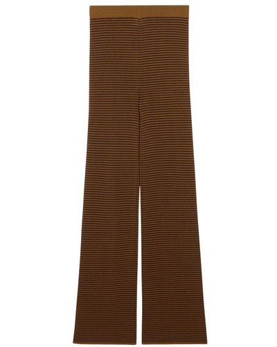Claudie Pierlot Striped Trousers - Brown