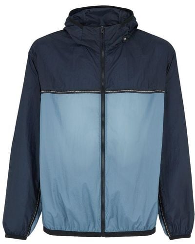 Fendi Windbreaker With Hood - Blue