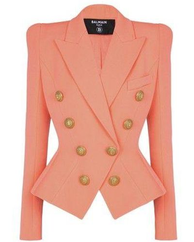 Balmain Jackets Sale Up To important_discount Off - Womens Balmain Monogram  Jacquard Bomber Jacket Beige