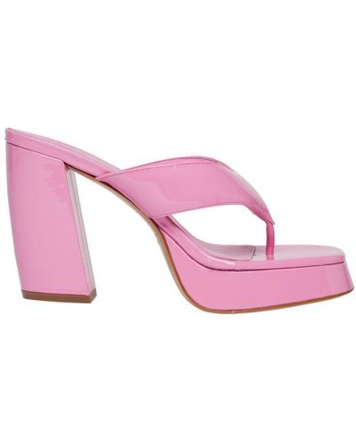 GIA COUTURE Neoprene High-heeled Sandals - Pink