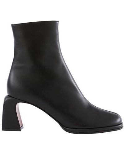 MANU Atelier 75mm Chae Leather Ankle Boots - Black