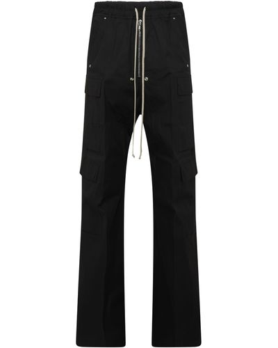 Rick Owens Pantalon Cargobelas en tissé - Noir