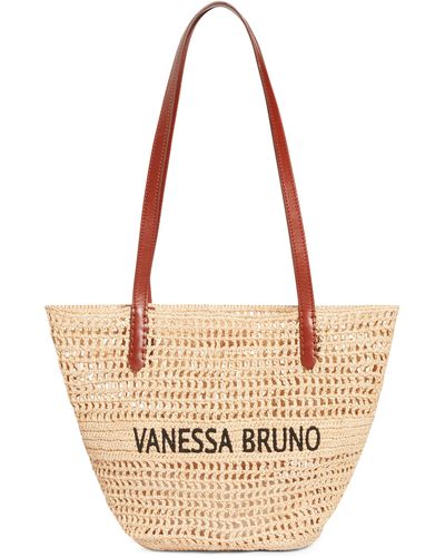 Vanessa Bruno Raffia Korb - Mehrfarbig