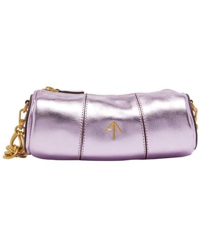 MANU Atelier Mini Cylinder Handbag - Purple
