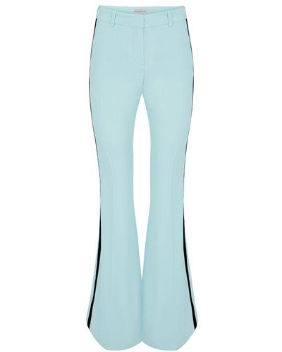 Nina Ricci Flared Tuxedo Trousers - Blue