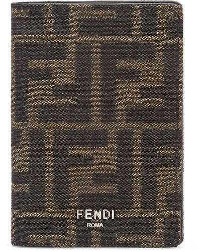 Fendi Porte-cartes FF - Vert