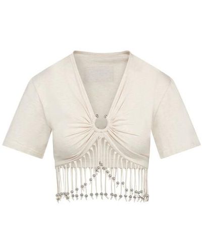 Rabanne Cropped Top - White