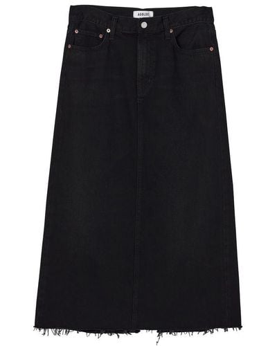 Agolde Della Denim Skirt - Black