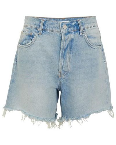 Anine Bing Kit Jean Shorts - Blue