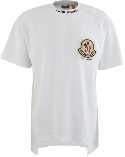 Moncler Genius PALM ANGELS - T-Shirt Maglia - Weiß