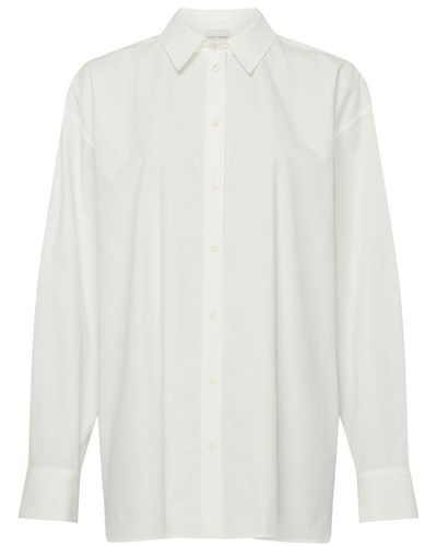 Loulou Studio Espanto Cotton Shirt - White