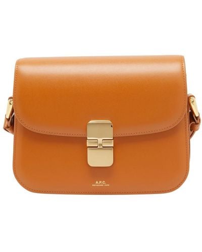 A.P.C. Grace Small Shoulder Bag - Orange