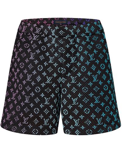 Louis Vuitton Shorts aus Netzgewebe - Schwarz