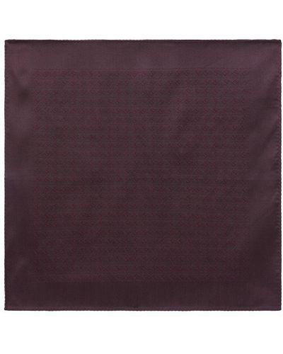 Dolce & Gabbana Silk Jacquard Pocket Square - Purple
