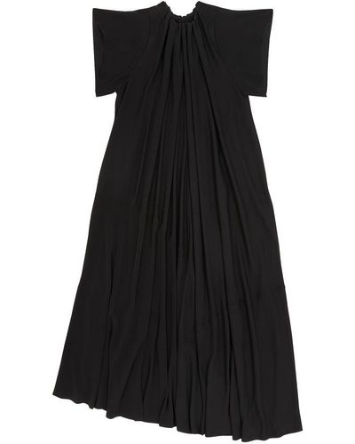 MM6 by Maison Martin Margiela Asymmetric Maxi Dress - Black