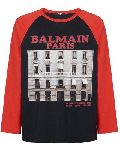 Balmain T-shirt 44 - Red