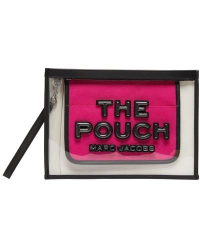 Marc Jacobs The Clear Large Pouch - Red
