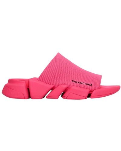 Balenciaga Speed 2.0 Slide Sandal - Pink