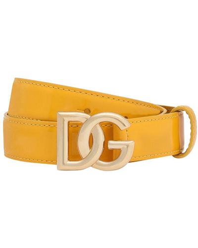 Dolce & Gabbana Dg Logo Belt - Orange