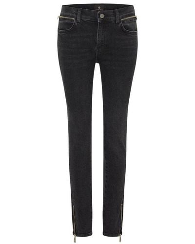 Anine Bing Jax Straight-cut Jeans - Black