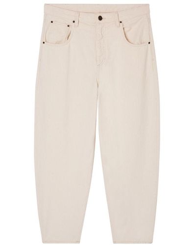 American Vintage Snopdog Oversized Carrot Jeans - White