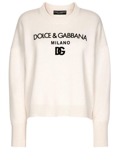 Dolce & Gabbana Cashmere Sweater - White
