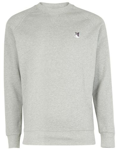 Maison Kitsuné Fox Head Patch Sweatshirt - Gray