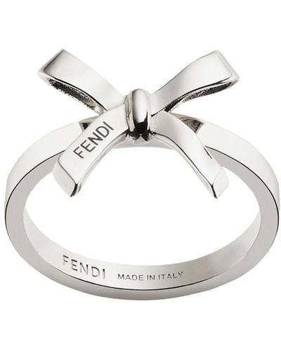 Fendi Bow Ring - Metallic