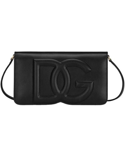 Dolce & Gabbana Dg Logo Phone Bag - Black
