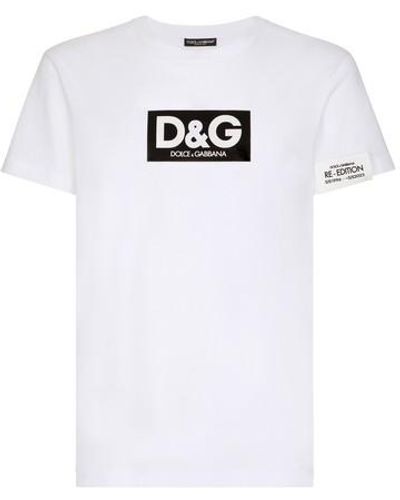 Dolce & Gabbana T-shirt D&G Logo Re Edition - Blanc