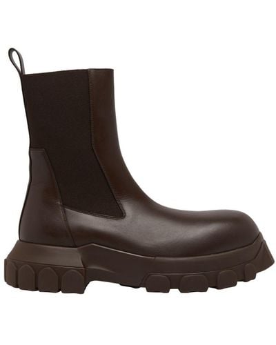 Rick Owens Beatle Bozo Tractor Boots - Brown