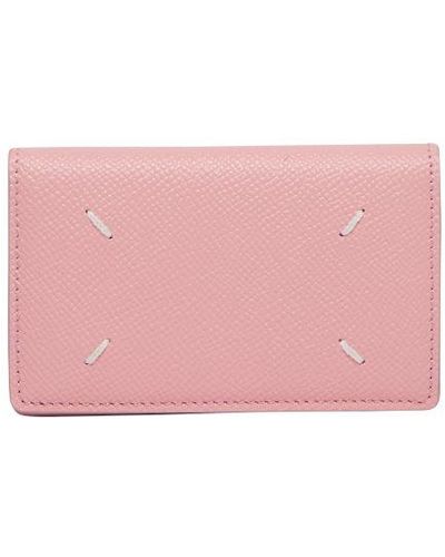 Maison Margiela Leather Card Case - Pink