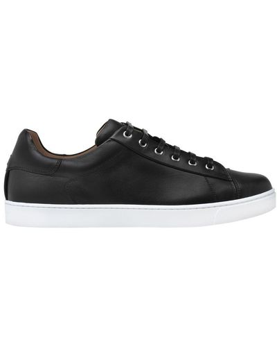 Gianvito Rossi Low Top Leather Sneakers - Black