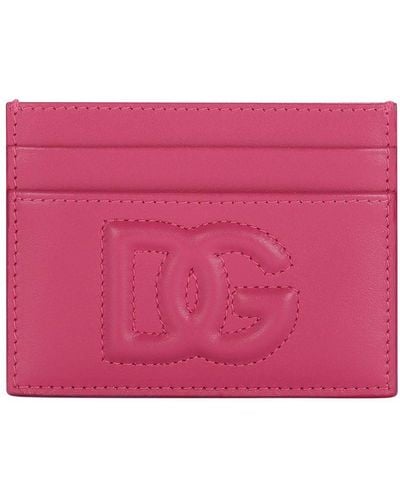 Dolce & Gabbana Dg Logo Card Holder - Pink