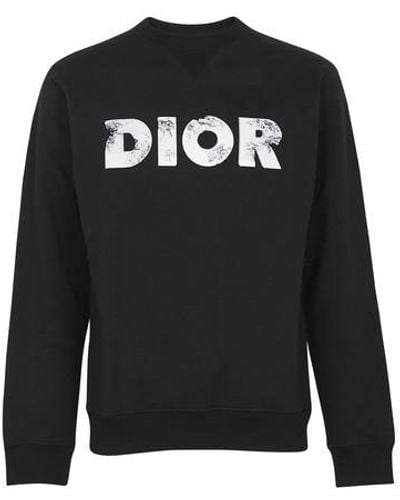 Dior Sweat-shirt With And Daniel Arsham Eroded Logo 3d Print - Black