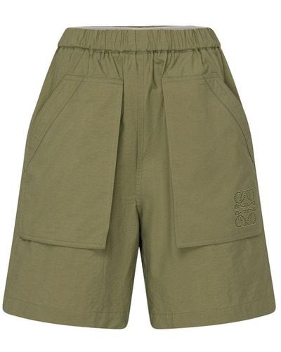 Loewe Long Shorts With Large Pockets - Green