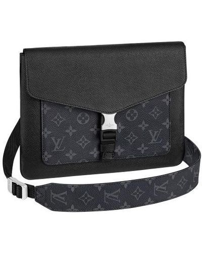 Louis Vuitton Outdoor Messenger Tasche mit Überschlag - Schwarz