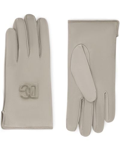 Dolce & Gabbana Handschuhe aus Nappaleder - Grau