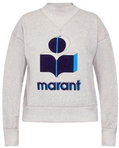 Isabel Marant Sweatshirt mit Rundhalsausschnitt Moby - Grau