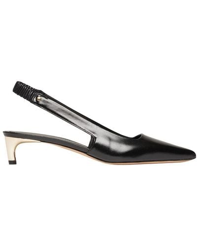 Vanessa Bruno Leather Court Shoes - Brown