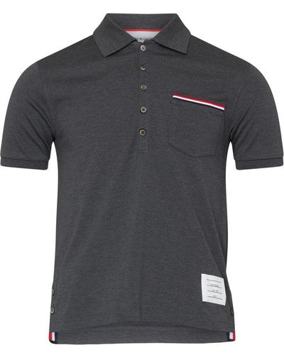 Thom Browne Pocket Polo Shirt - Gray