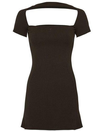 Courreges Hyperbole Mini Dress - Black