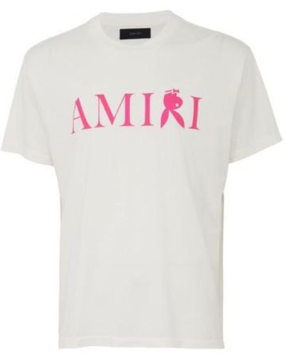 AMIRI brown Crystal Paint Logo T-Shirt, Harrods UK