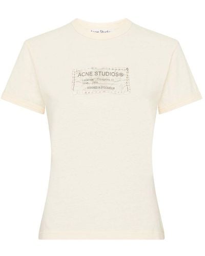 Acne Studios Printed Short-Sleeved T-Shirt - White