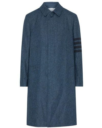 Thom Browne Longline Coat - Blue