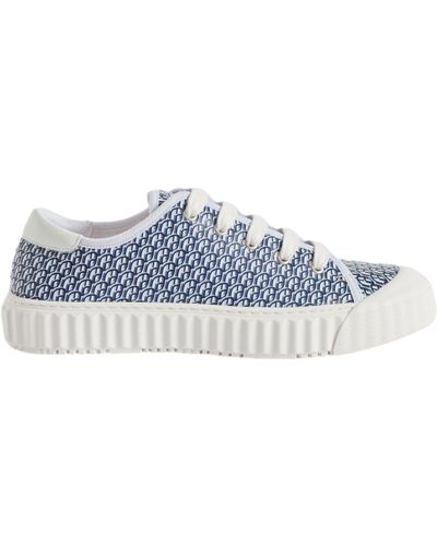 Claudie Pierlot Tennis sneakers toile monogramme CP - Noir