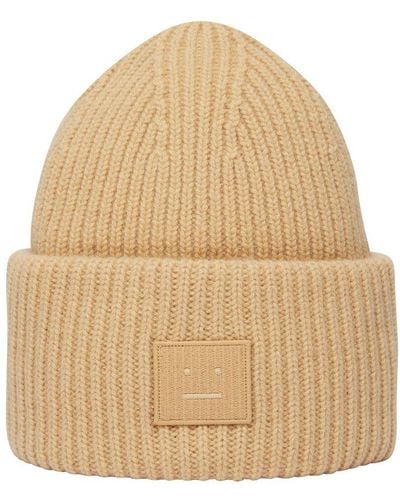 Acne Studios Pansy N Face Beanie - Natural