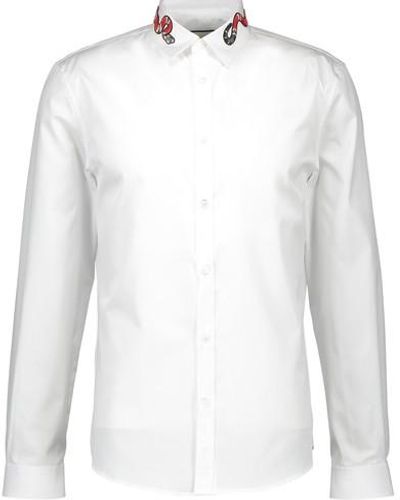 Gucci Duke Snake Collar Shirt - White